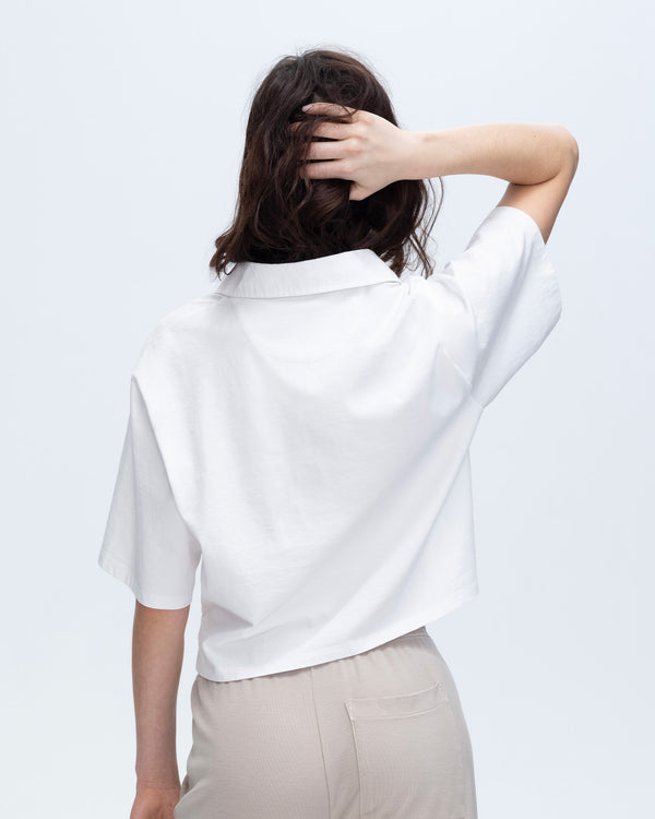 Atm Anthony Thomas Melillo HEAVYWEIGHT JERSEY MIXED MEDIA SHORT SLEEVE POLO VINTAGE WASH