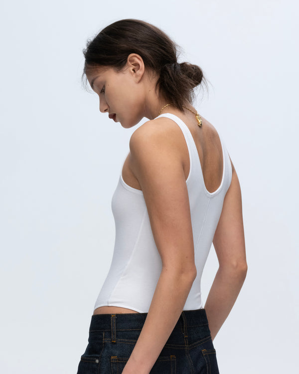 Atm Anthony Thomas Melillo MODAL RIB DEEP-V TANK BODYSUIT