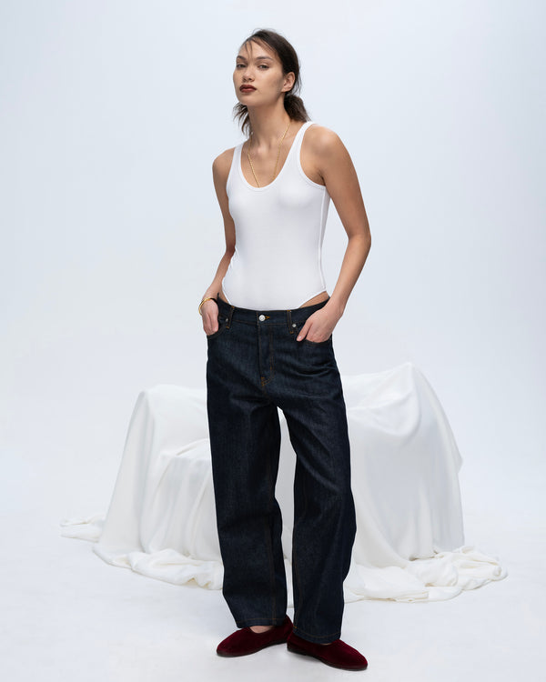 atm anthony thomas melillo MODAL RIB DEEP-V TANK BODYSUIT