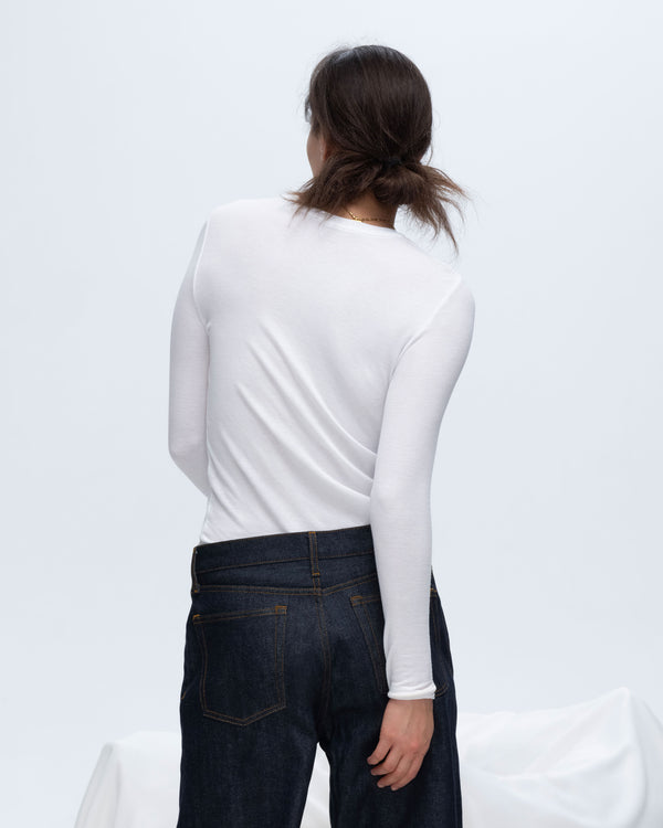 Atm Anthony Thomas Melillo MODAL RIB LONG SLEEVE CREW