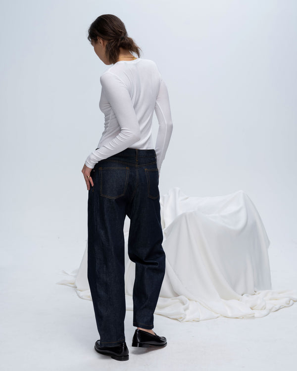 Atm Anthony Thomas Melillo MODAL RIB LONG SLEEVE V-NECK TEE