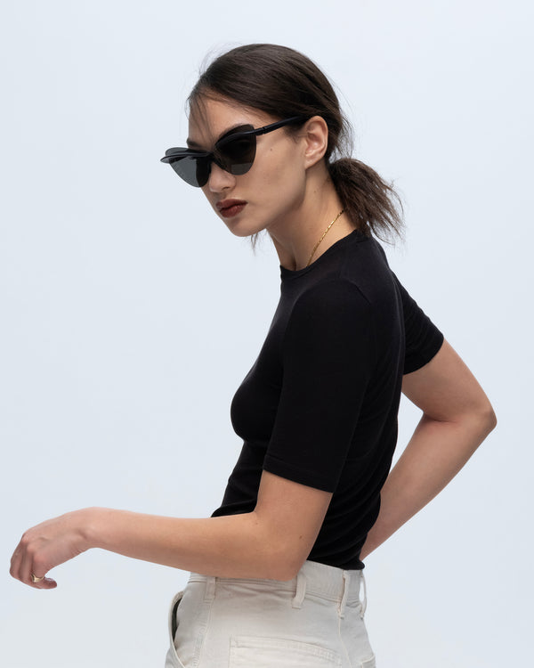 Atm Anthony Thomas Melillo MODAL RIB SHORT SLEEVE CREW NECK TEE