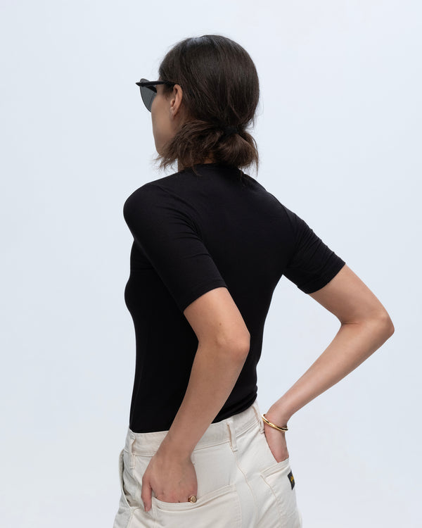 Atm Anthony Thomas Melillo MODAL RIB SHORT SLEEVE CREW NECK TEE