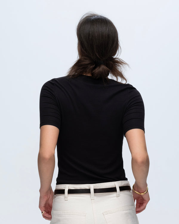 Atm Anthony Thomas Melillo MODAL RIB SHORT SLEEVE V-NECK TEE