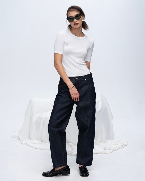 atm anthony thomas melillo MODAL RIB SHORT SLEEVE V-NECK TEE