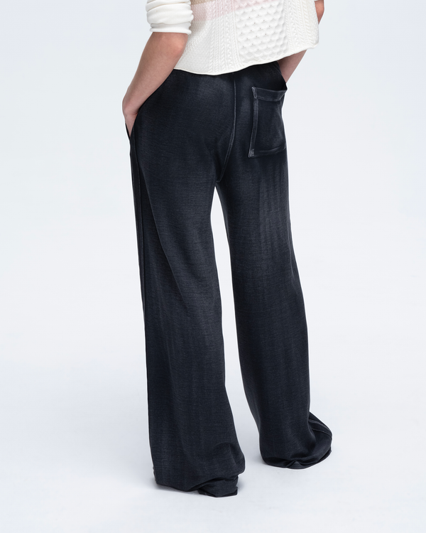 Atm Anthony Thomas Melillo PIQUE MIXED MEDIA WIDE LEG PANTS