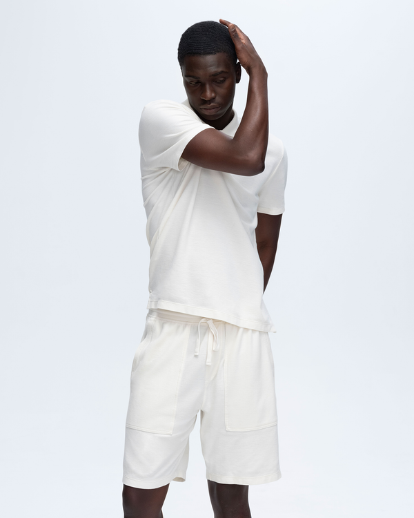 Atm Anthony Thomas Melillo PIQUE SHORT SLEEVE POLO WITH TIPPING