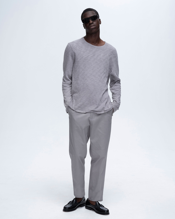 Atm Anthony Thomas Melillo SLUB JERSEY CHROMA WASH LONG SLEEVE DESTROYED WASH TEE