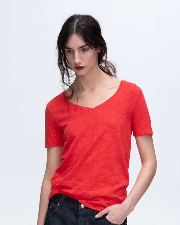 Atm Anthony Thomas Melillo SLUB JERSEY CLASSIC SHORT SLEEVE V-NECK TEE