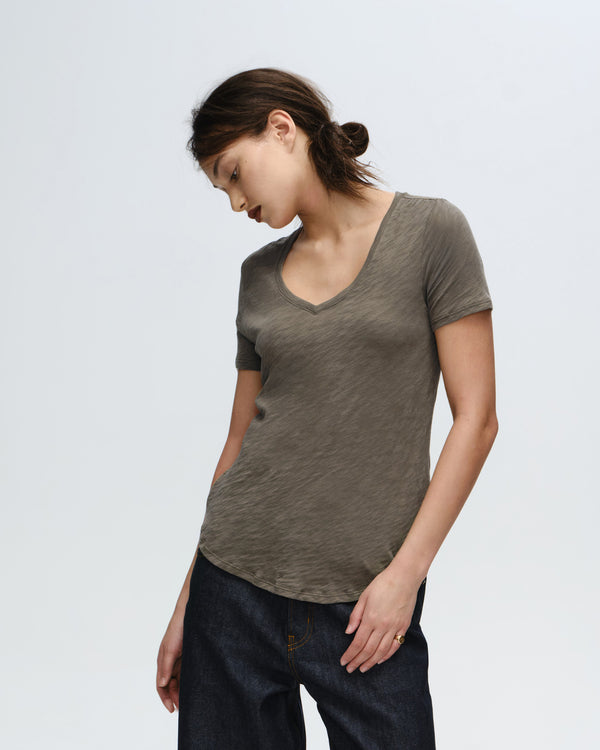 Atm Anthony Thomas Melillo SLUB JERSEY CLASSIC V-NECK TEE