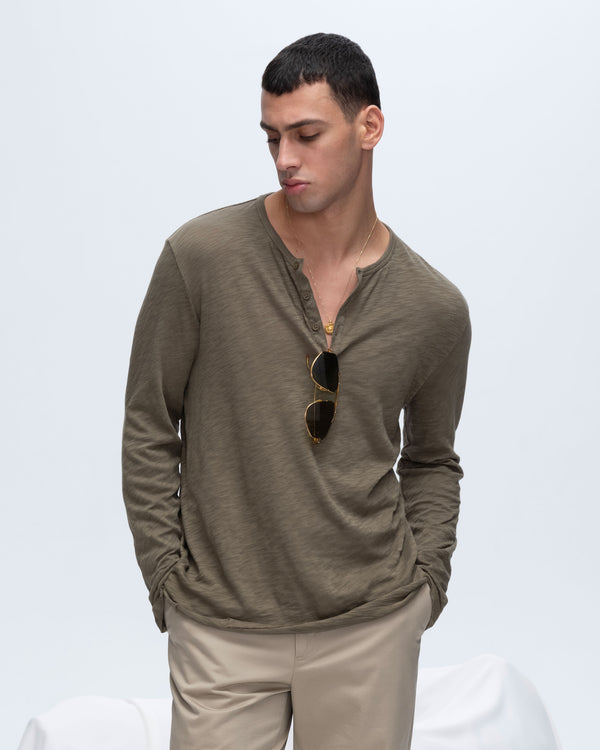 Atm Anthony Thomas Melillo SLUB JERSEY DESTROYED WASH HENLEY