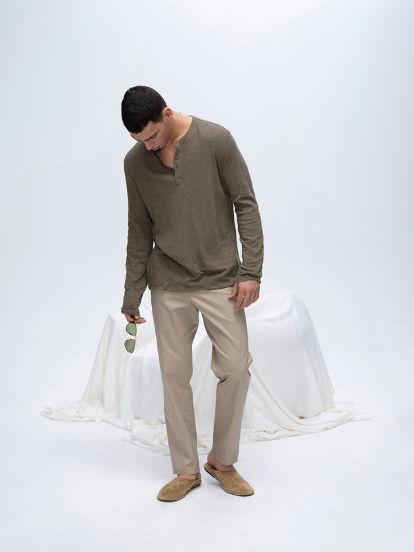 atm anthony thomas melillo SLUB JERSEY DESTROYED WASH HENLEY