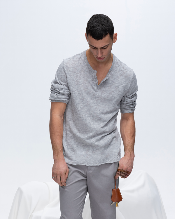 Atm Anthony Thomas Melillo SLUB JERSEY DESTROYED WASH HENLEY