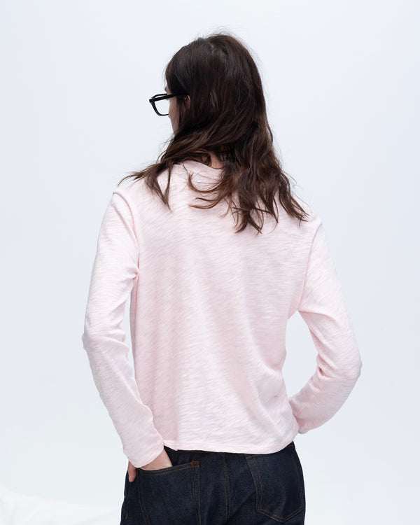Atm Anthony Thomas Melillo SLUB JERSEY LONG SLEEVE CROP TEE