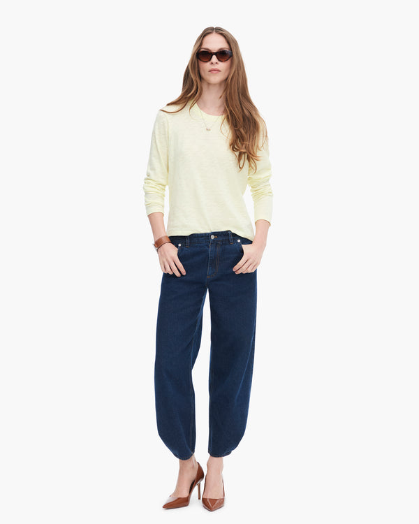 atm anthony thomas melillo SLUB JERSEY LONG SLEEVE CROP TEE