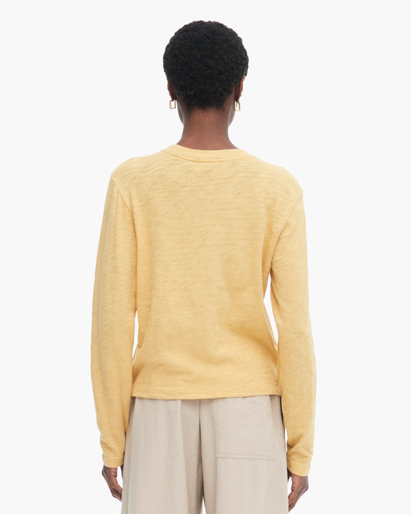 Atm Anthony Thomas Melillo SLUB JERSEY LONG SLEEVE CROP TEE