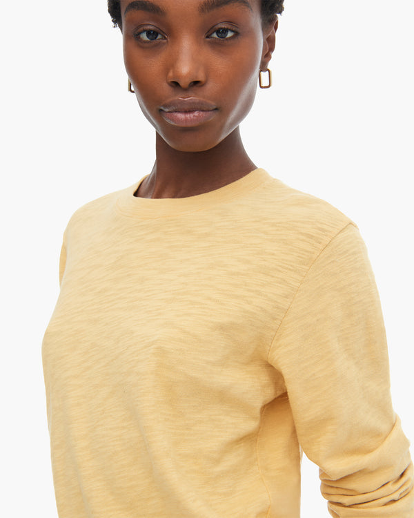 Atm Anthony Thomas Melillo SLUB JERSEY LONG SLEEVE CROP TEE