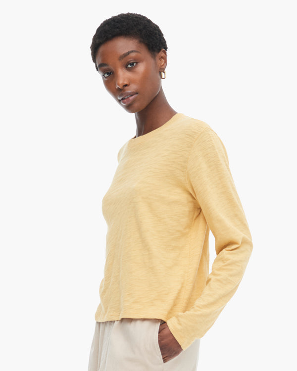 atm anthony thomas melillo SLUB JERSEY LONG SLEEVE CROP TEE