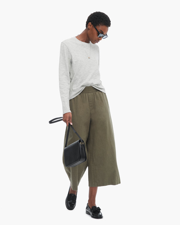 atm anthony thomas melillo SLUB JERSEY LONG SLEEVE CROP TEE