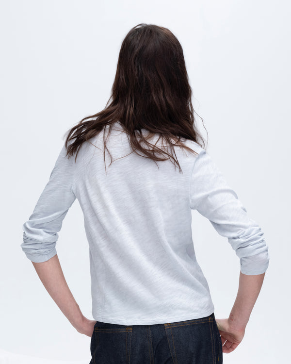 Atm Anthony Thomas Melillo SLUB JERSEY LONG SLEEVE CROP TEE