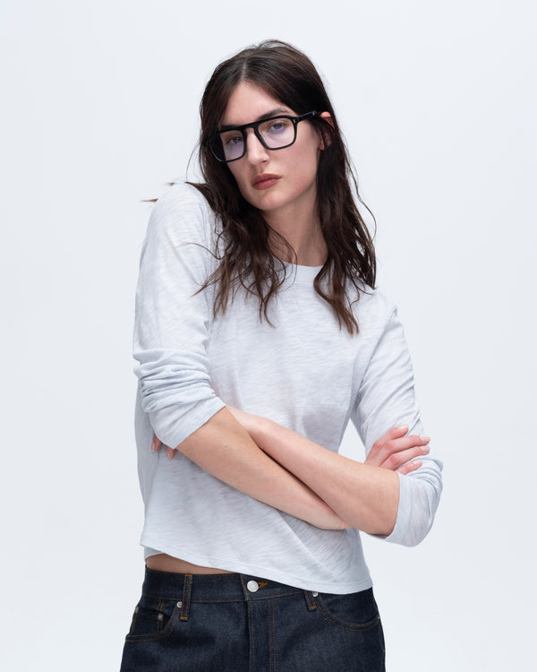 atm anthony thomas melillo SLUB JERSEY LONG SLEEVE CROP TEE