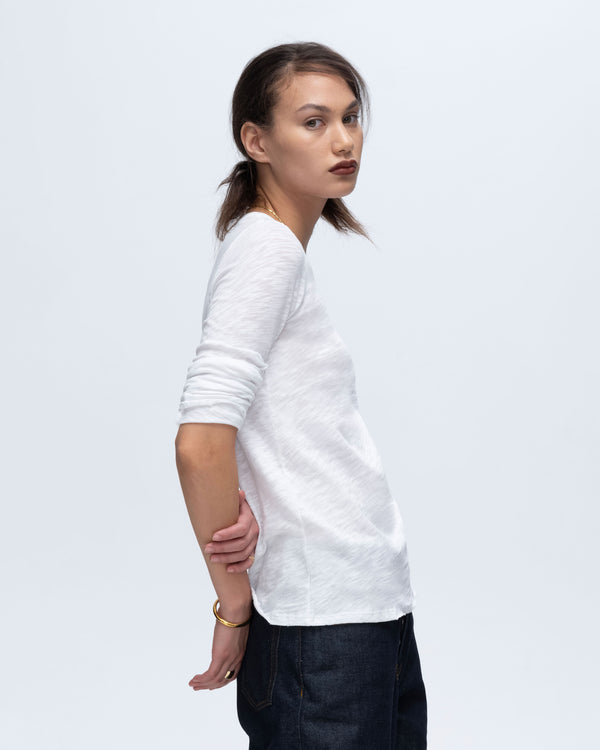 Atm Anthony Thomas Melillo SLUB JERSEY LONG SLEEVE DESTROYED WASH TEE