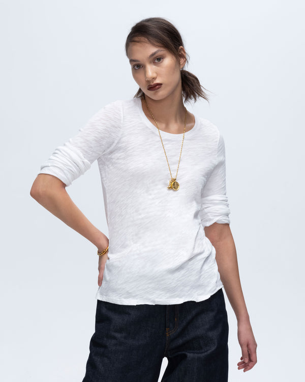 Atm Anthony Thomas Melillo SLUB JERSEY LONG SLEEVE DESTROYED WASH TEE