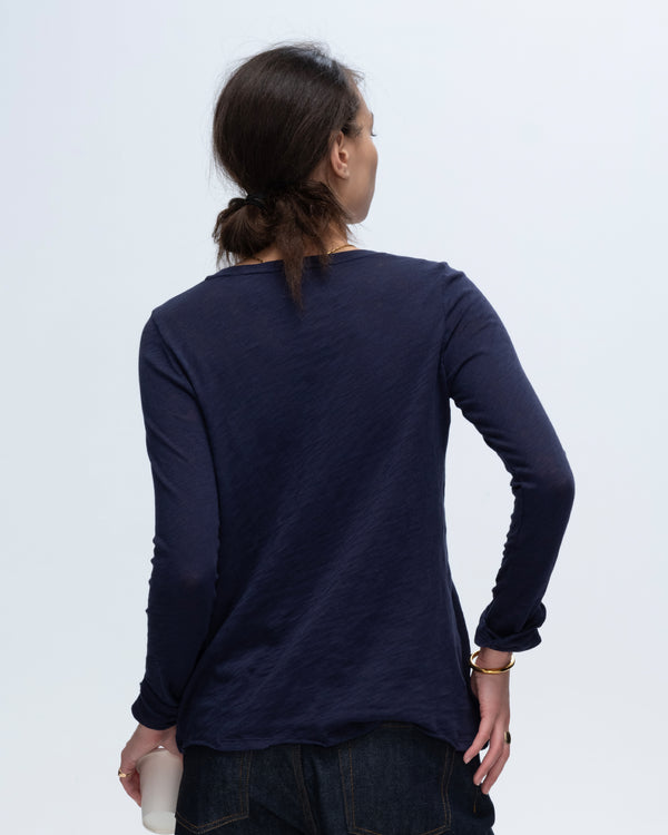 Atm Anthony Thomas Melillo SLUB JERSEY LONG SLEEVE DESTROYED WASH TEE