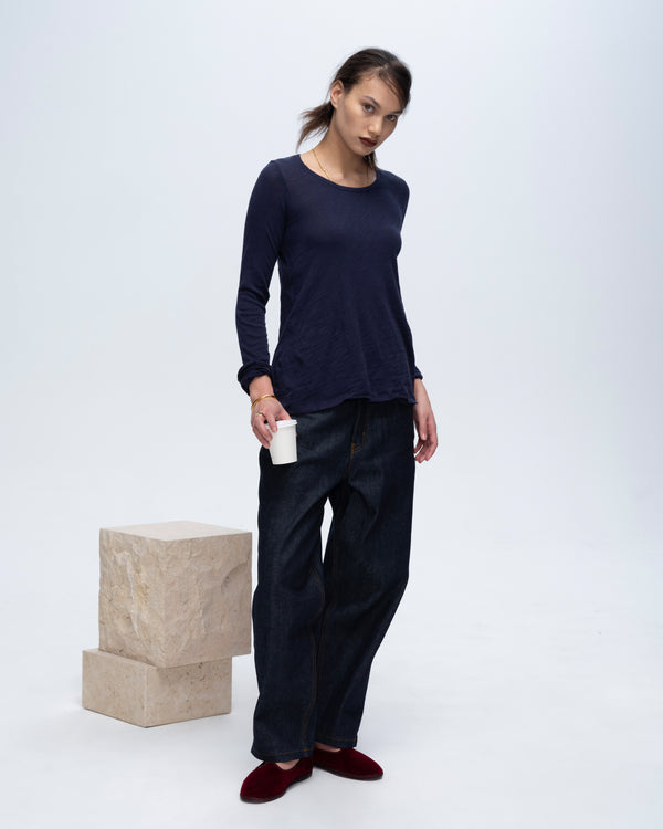 atm anthony thomas melillo SLUB JERSEY LONG SLEEVE DESTROYED WASH TEE