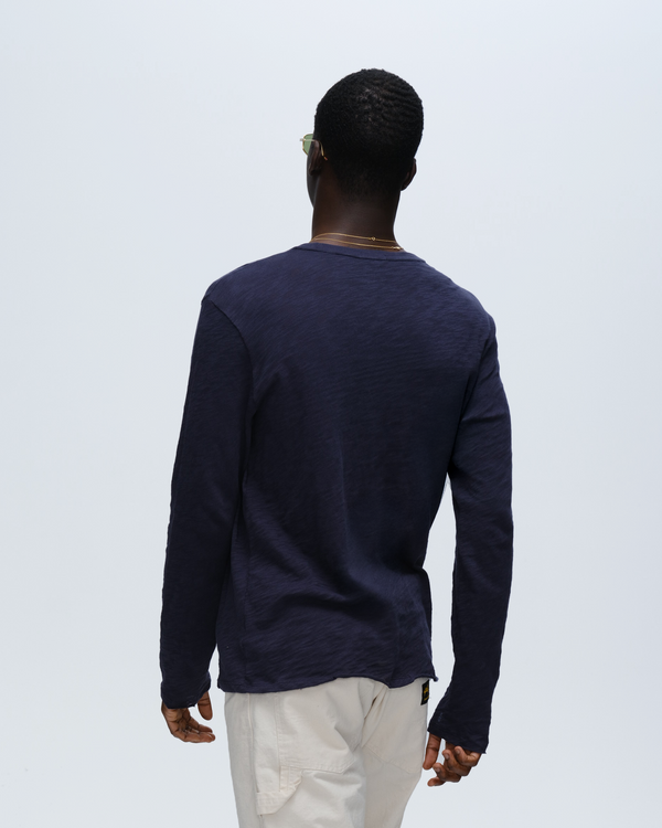 Atm Anthony Thomas Melillo SLUB JERSEY LONG SLEEVE DESTROYED WASH TEE