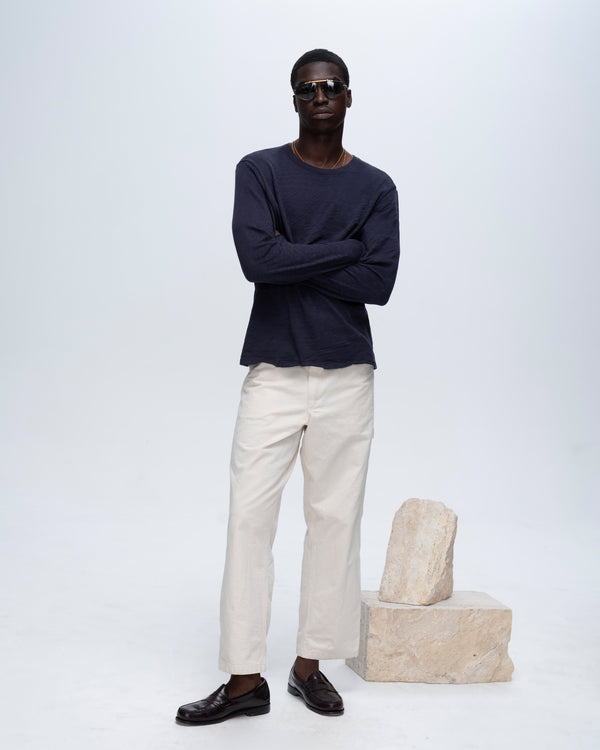 atm anthony thomas melillo SLUB JERSEY LONG SLEEVE DESTROYED WASH TEE