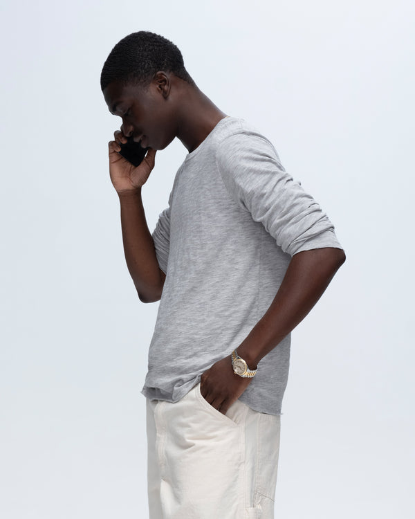 Atm Anthony Thomas Melillo SLUB JERSEY LONG SLEEVE DESTROYED WASH TEE