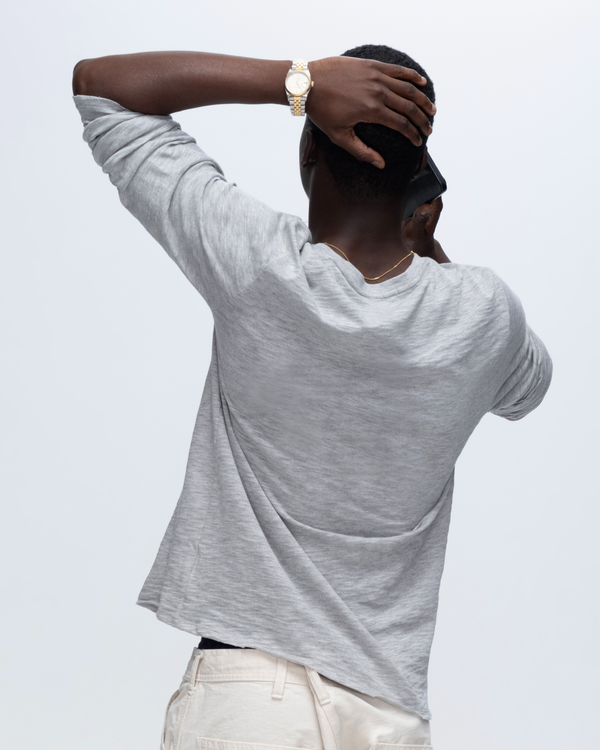 Atm Anthony Thomas Melillo SLUB JERSEY LONG SLEEVE DESTROYED WASH TEE