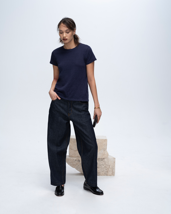 atm anthony thomas melillo SLUB JERSEY SCHOOLBOY CREW NECK TEE