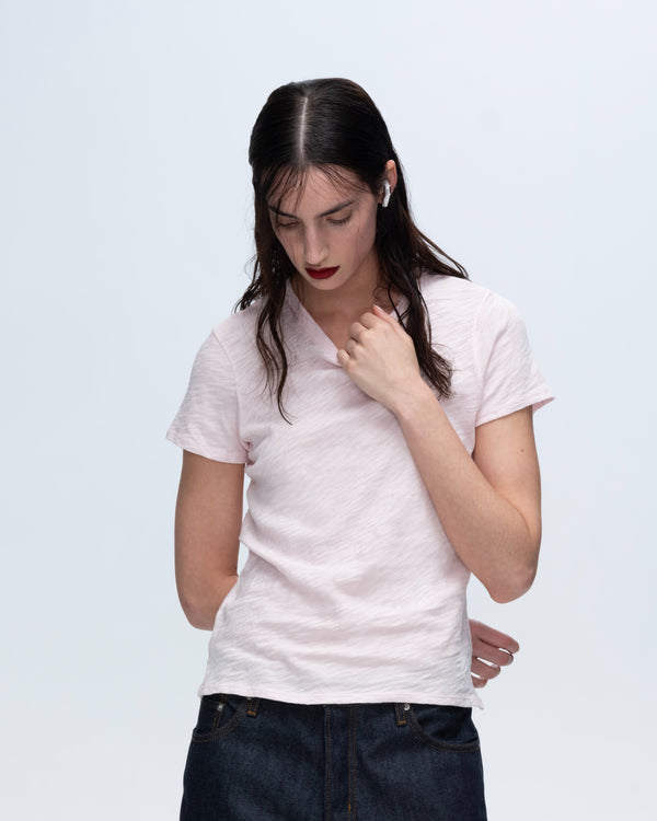 Atm Anthony Thomas Melillo SLUB JERSEY SCHOOLBOY SHORT SLEEVE CREW NECK TEE