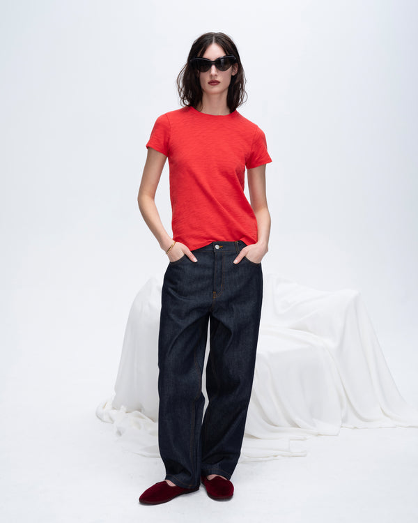 Atm Anthony Thomas Melillo SLUB JERSEY SCHOOLBOY SHORT SLEEVE CREW NECK TEE