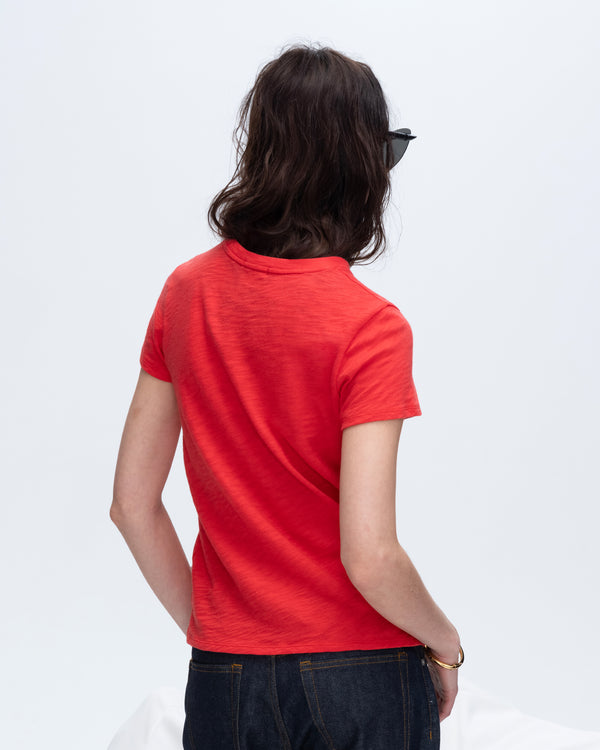 Atm Anthony Thomas Melillo SLUB JERSEY SCHOOLBOY SHORT SLEEVE CREW NECK TEE