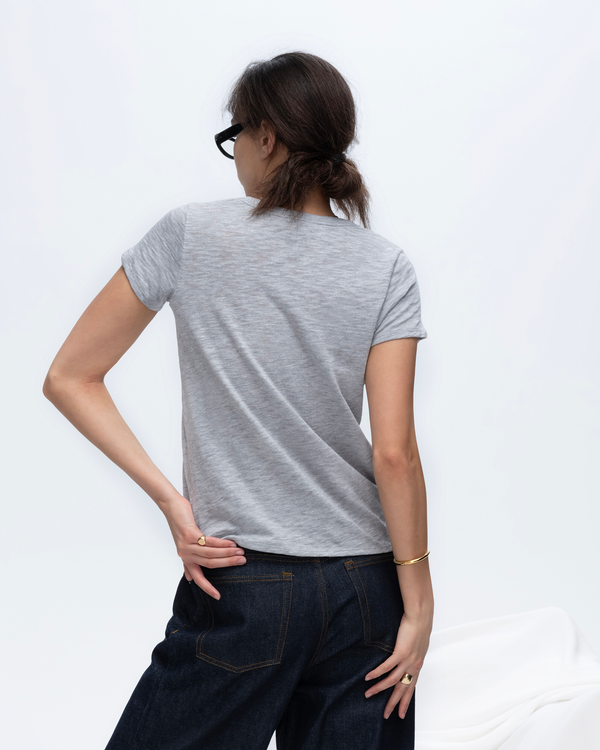 Atm Anthony Thomas Melillo SLUB JERSEY SCHOOLBOY V-NECK TEE