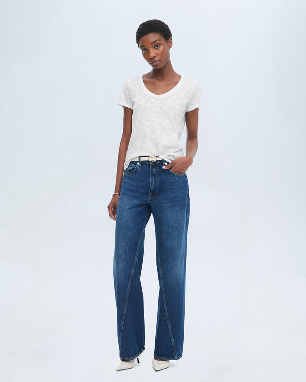 atm anthony thomas melillo SLUB JERSEY SCHOOLBOY V-NECK TEE