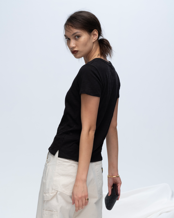 Atm Anthony Thomas Melillo SLUB JERSEY SCHOOLBOY V-NECK TEE