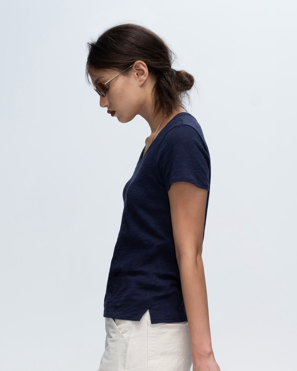 Atm Anthony Thomas Melillo SLUB JERSEY SCHOOLBOY V-NECK TEE