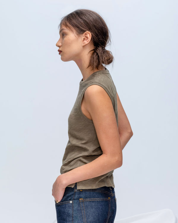 Atm Anthony Thomas Melillo SLUB JERSEY SLEEVELESS SCHOOLBOY TEE