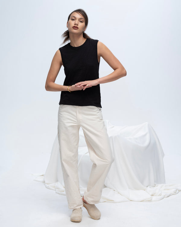 atm anthony thomas melillo SLUB JERSEY SLEEVELESS SCHOOLBOY TEE