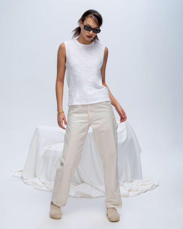 atm anthony thomas melillo SLUB JERSEY SLEEVELESS SCHOOLBOY TEE