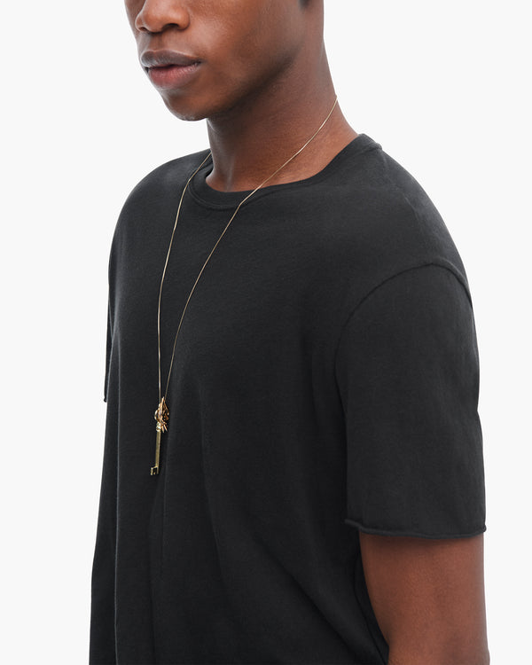 Atm Anthony Thomas Melillo VINTAGE JERSEY CUT OFF SHORT SLEEVE CREW NECK TEE