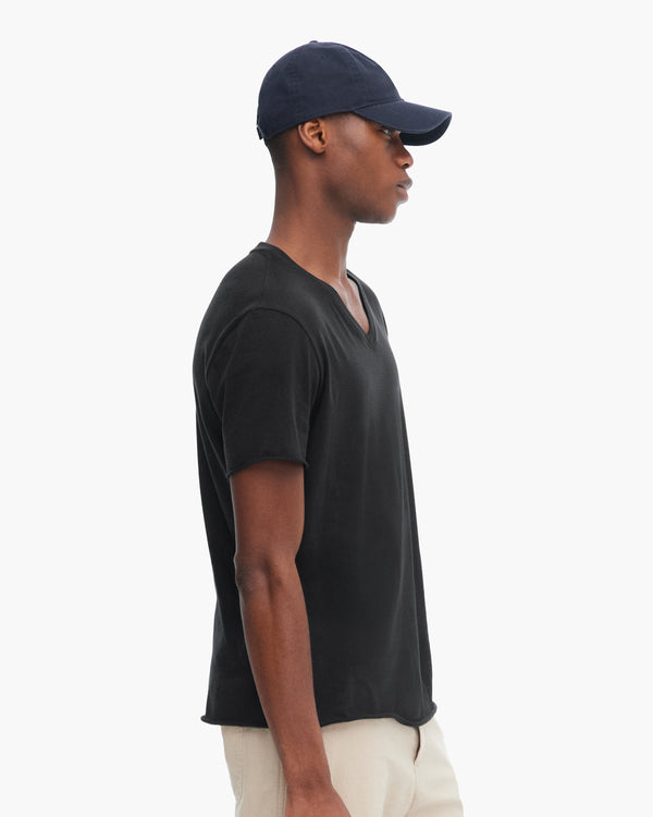 Atm Anthony Thomas Melillo VINTAGE JERSEY CUT OFF SHORT SLEEVE V-NECK TEE