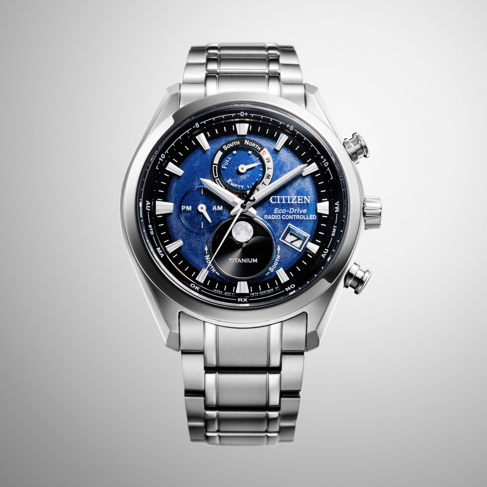 Attesa 'Tsuki-Yomi' Radio-Controlled Moonphase