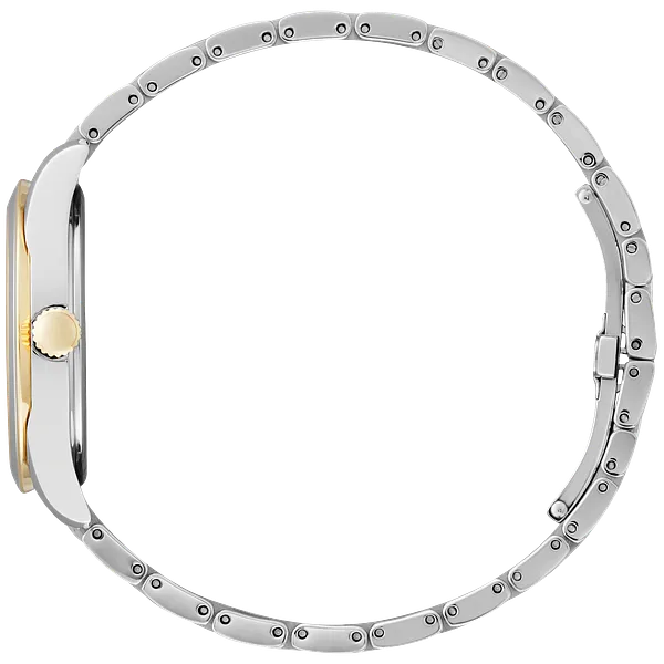 Au Maison Arezzo White Dial Stainless Steel Bracelet EM0874-57D