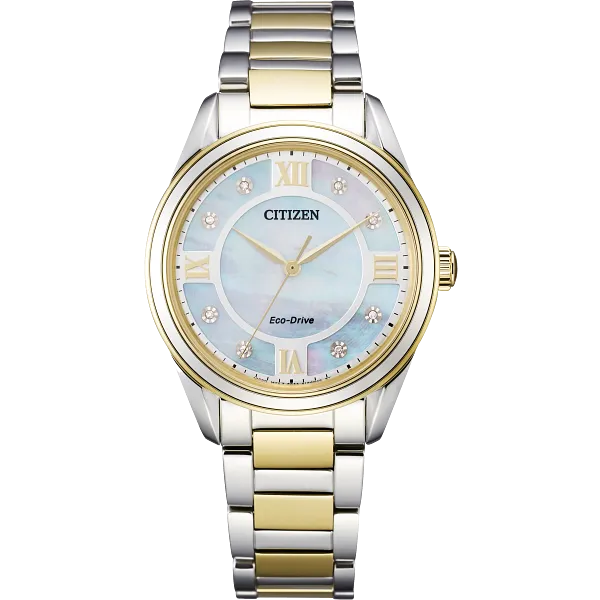 au maison Arezzo White Dial Stainless Steel Bracelet EM0874-57D