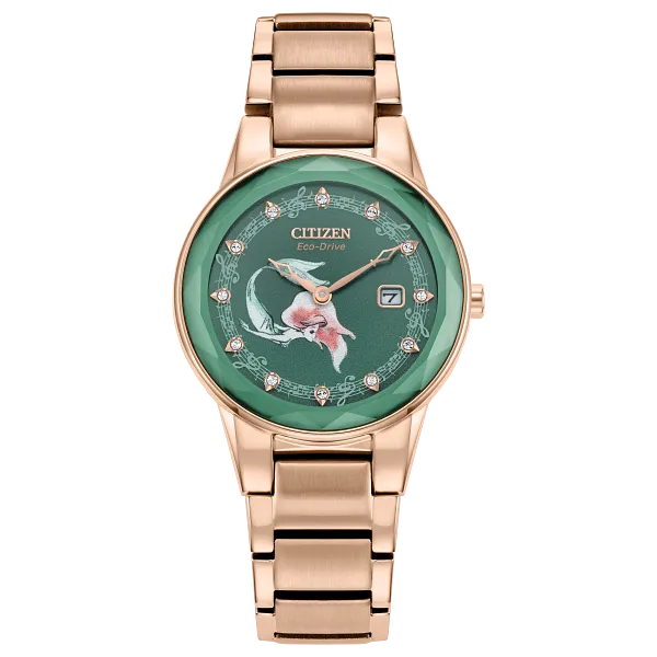 au maison Ariel Green Dial Stainless Steel Bracelet GA1073-63W
